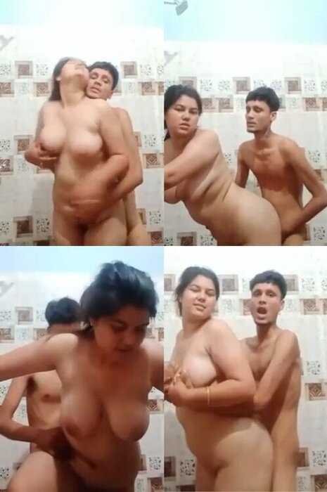 Big boobs hot xxx dehati bhabhi fucking devar in bathroom