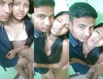 Sexy collage lover couple desi hindi porn enjoy nude mms